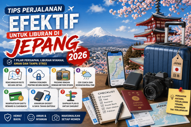 Tips Perjalanan Efektif untuk Liburan di Jepang 2026
